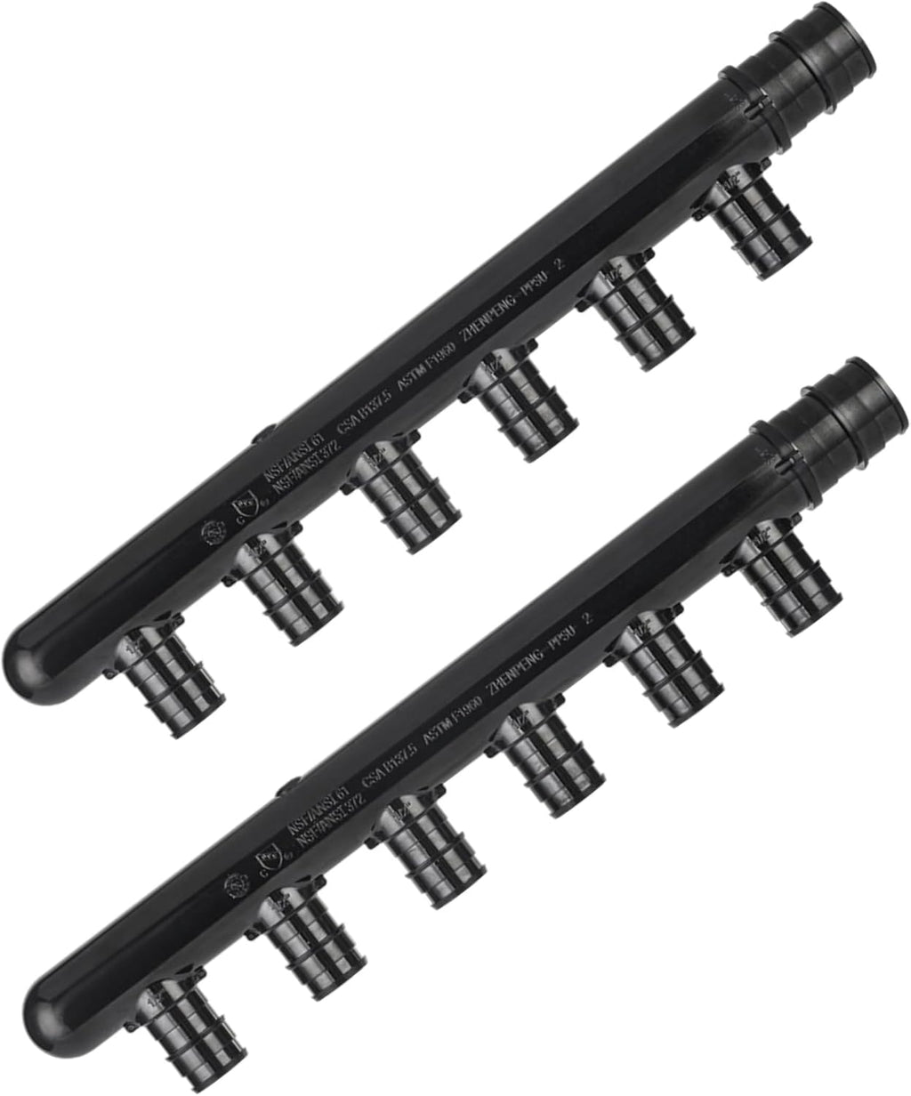 2Pcs EFIELD 6 Outlet Closed Pex-A Expansion Poly Manifold(PPSU1960096-2)