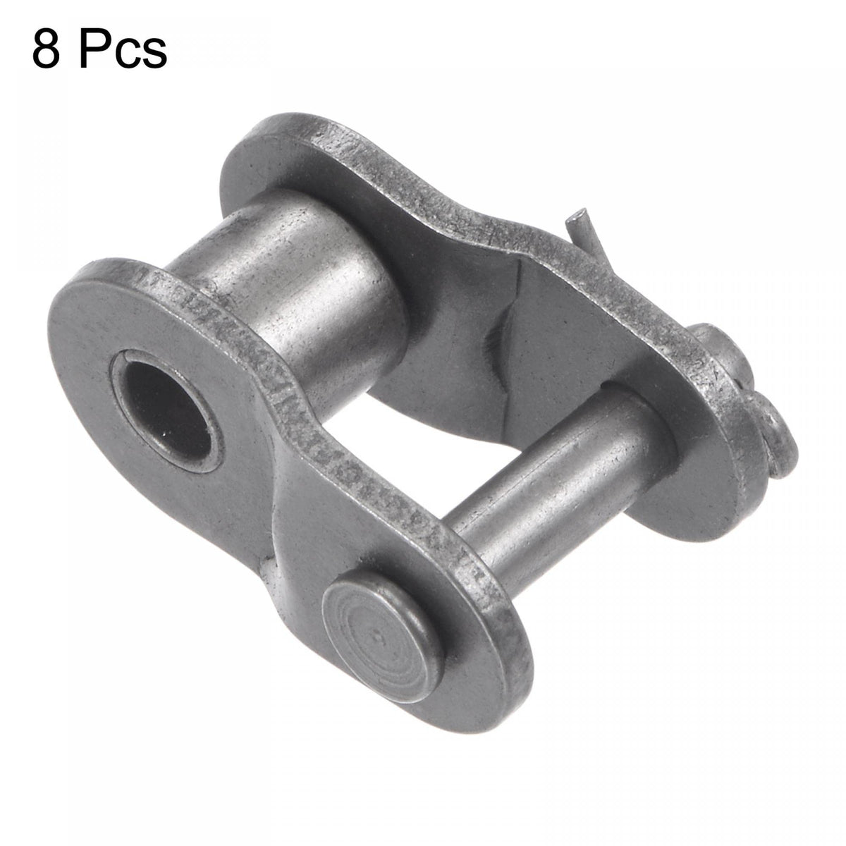 uxcell 8Pcs #50 Chain Offset Half Link Roller, 5/8" Pitch Carbon Steel, Standard Chain End Connector Split Links for 10A Chain