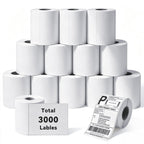 3000 Pcs 4"x6" Direct Thermal Shipping Labels, 12 Rolls of 250
