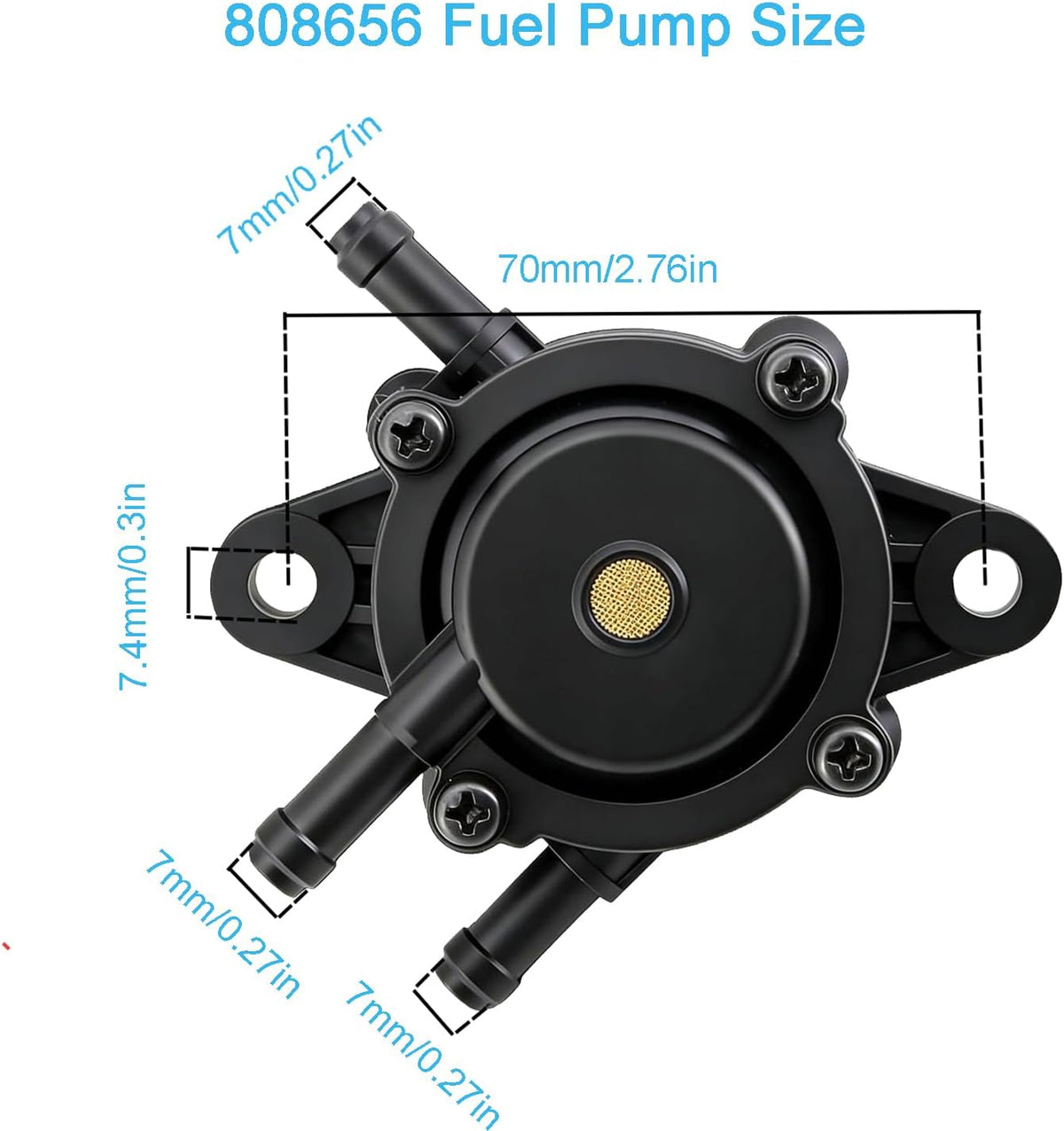 808656 Fuel Pump Compatible with Kohler 17HP-25HP Engine Lawn Mower