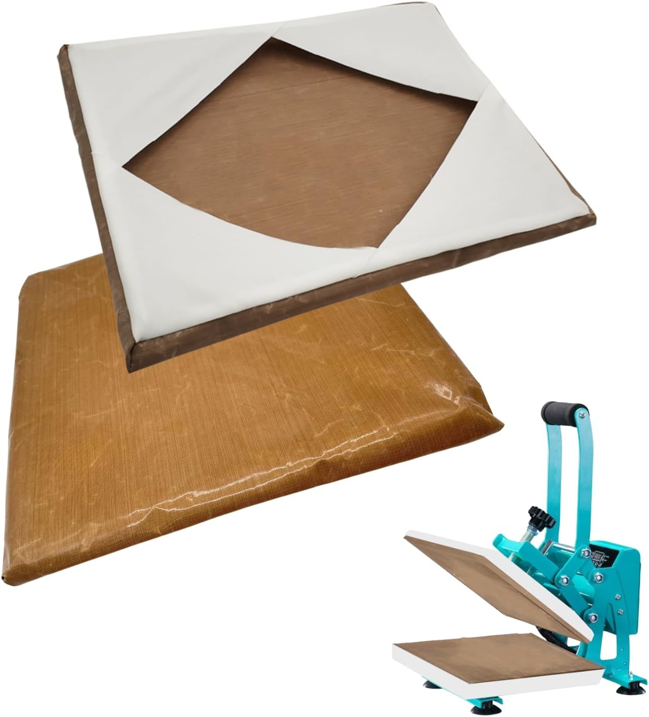 Heat Press Covers 15x15 2Pcs for Speed Easy Sublimation Protection | Durable Heat Press Platen Cover for Protecting