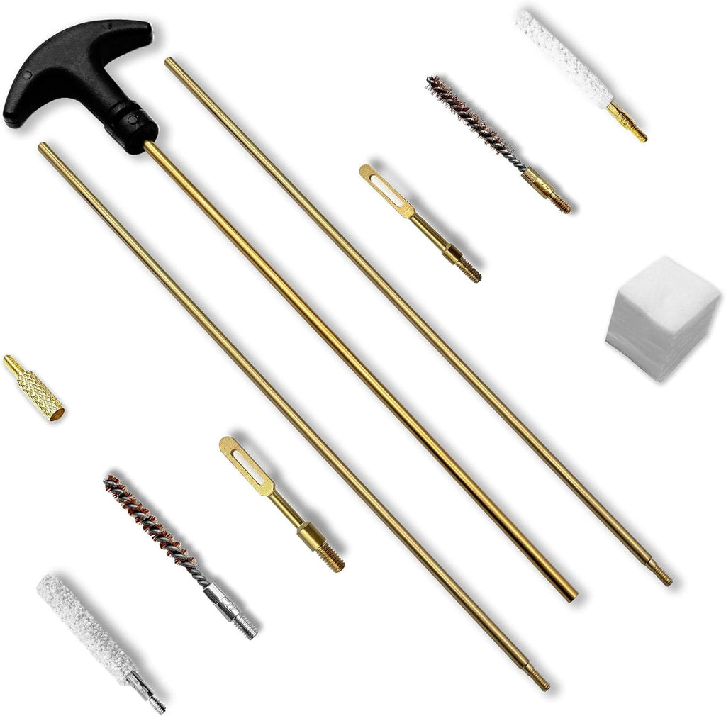 177 22 Caliber Gun Cleaning Kits for .22 Pellets Airsoft Gun Handgun 4.5/5.5mm Rifle Cleaning Rod Bore Brush Patches