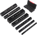 EANOSIC Setup Blocks Height Gauge Set, 7pcs Precision Aluminum Setup Bars for Router and Table Saw Accessories Woodworking Set Up, Bars Include Laser Engraved Size Markings