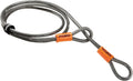 KryptoFlex 710 Double Loop Security Cable, 7FT Long Braided Steel Flex Bike Lock Anti-Theft Cable with Looped Ends