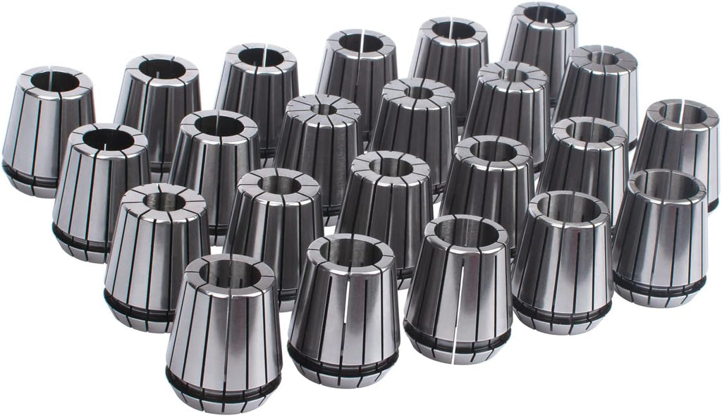 23 Pcs ER40 Collet Set in Aluminum Box, 1/8-1" Size Shank Chuck