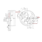 Accurate Automatic Mechanical Watch Movement with Tap 10 Stem Replace for Seagull TY2809 Watch Accessories