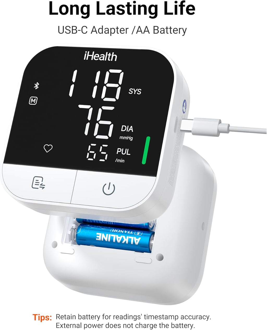 Track Pro Upper Arm Blood Pressure Monitor, Full-View LED Screen, Body & Cuff Detection, App-Enabled for iOS &