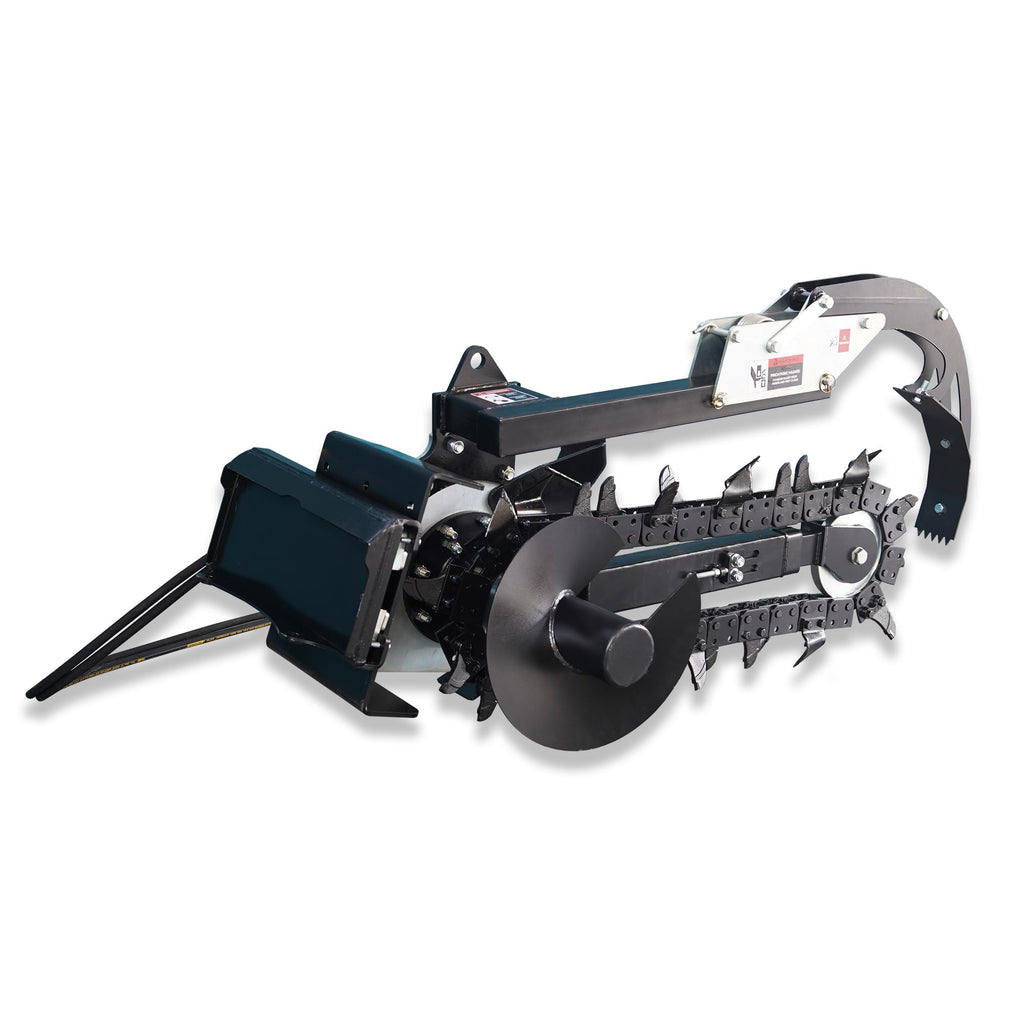 Mini Hydraulic Trencher Skid Steer Attachment 5.85" Cutting Width