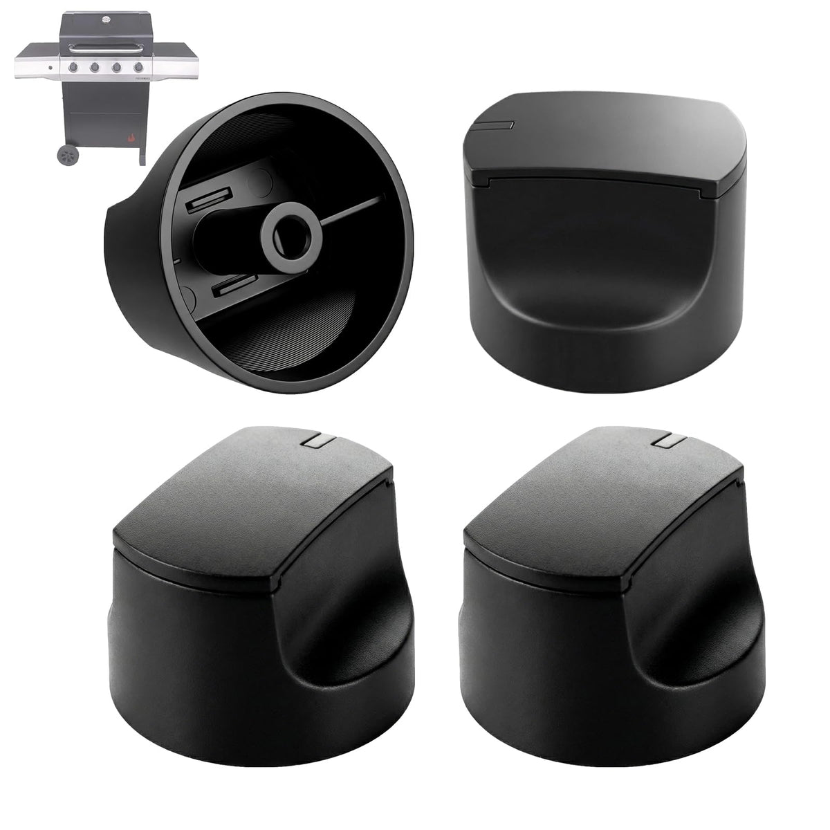 Control Knobs for Charbroil Performance Series Replacement Knobs, 4-Pack