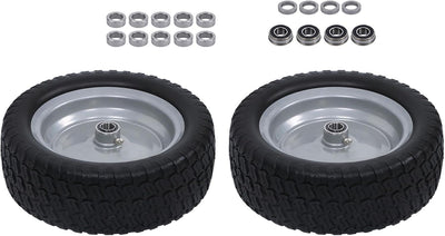 13x5.00-6 Airless Tire and Wheel, Replacement 13x5-6 Solid Rubbe Riding Lawn Mower Tire with Rim