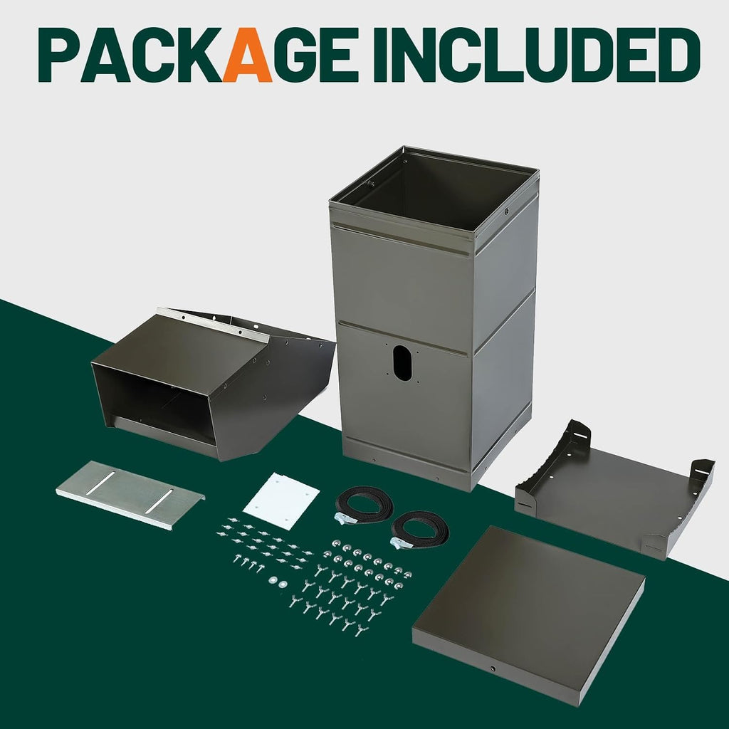 Tree Protein Deer Feeder with Waterproof Cover and Mounting Straps
