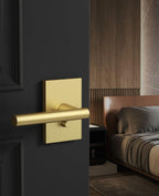 10 Pack Brushed Gold Privacy Interior Door Handles