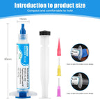 Solder Wick And Solder Flux Paste, No Clean Soldering Flux (3 Piece) Desoldering Wick Braid (2 Piece) For Electronics Repair For Disassemble Electrical Components (5 Pack Kit)