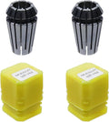 ER16 Collet Chuck 3/8 Dia Spring Collet Set for CNC Engraving Machine Lathe Chuck Tool-2pcs