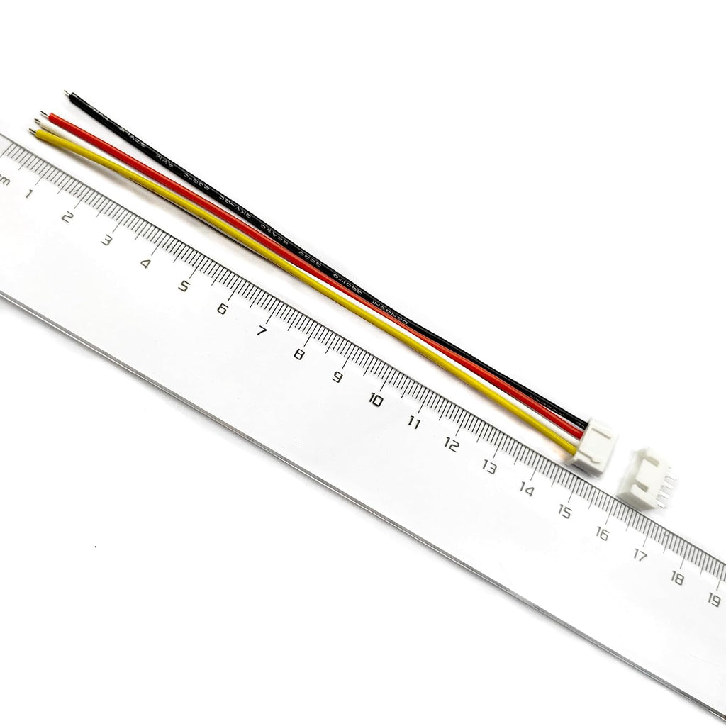 10 Sets Jst Xh 2.54mm 4 Pin Plug Male Connector with 150mm Soft Silicone Wire & XH2.54 4P Female Connector