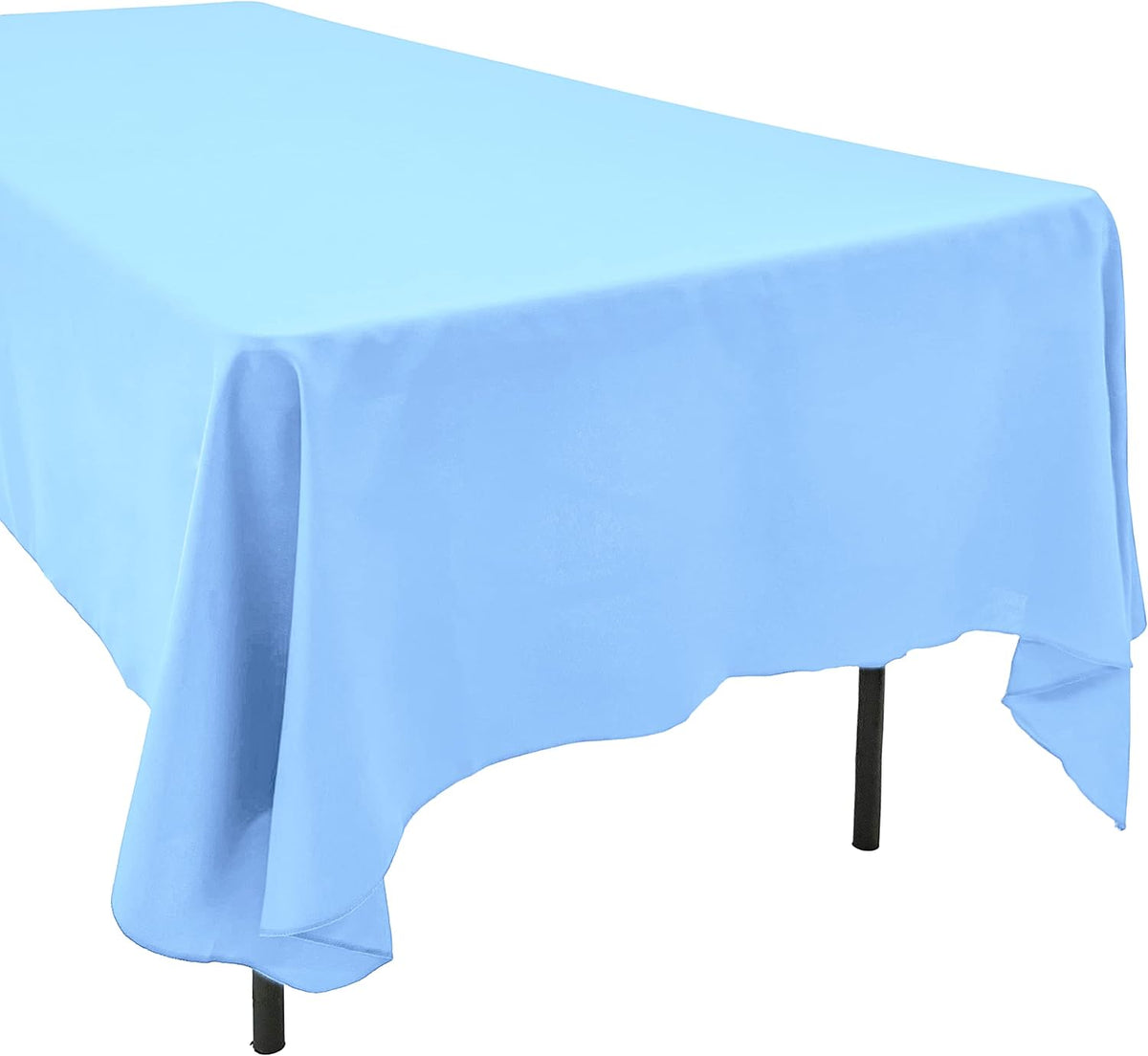 60 x 102-Inch Rectangular Polyester Tablecloth - Made in USA - Wrinkle-Resistant, Flame Retardant, Durable Party