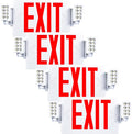Sunco 4 Pack Red Exit Signs with LED Emergency Lights & Backup Battery