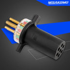 7 Way Trailer Light Plug Tester Round Pin Replace# 7865L