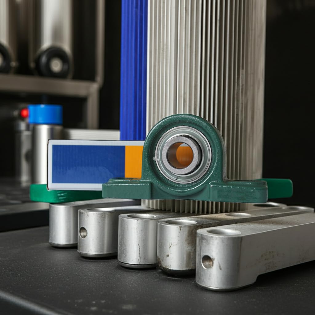 UCP208-24 Solid Base Pillow Block Bearing, 1-1/2" ID