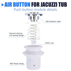 Fuoequl 16A On Off Push Button Switch for Jetted Whirlpool Jet White