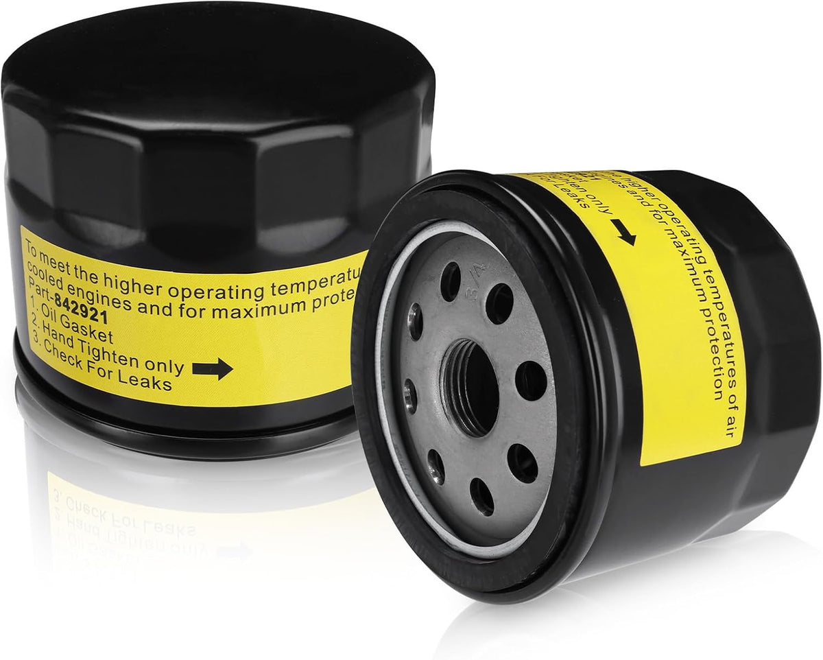 2 Pack 842921 Oil Filter for Briggs & Stratton Vanguard V-Twin
