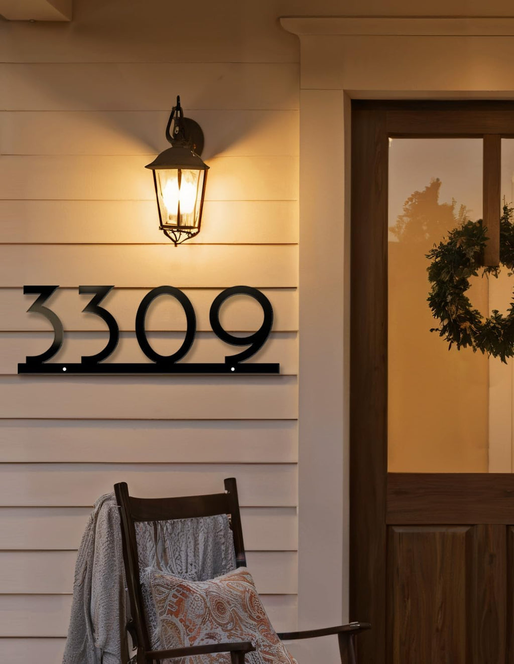Personalized Metal House Numbers | 5-7 Inch High Visibility for Outside | Floating Mount | 14-Gauge Steel - Perfect