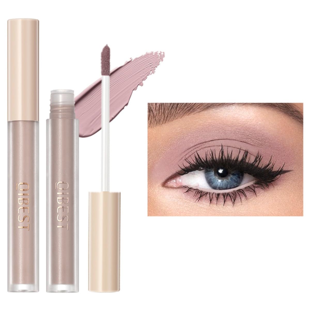 Eyeshadow liquid Matte Long Lasting High-pigmented Eyeshadow Gel Eye Makeup (Matte Bloom