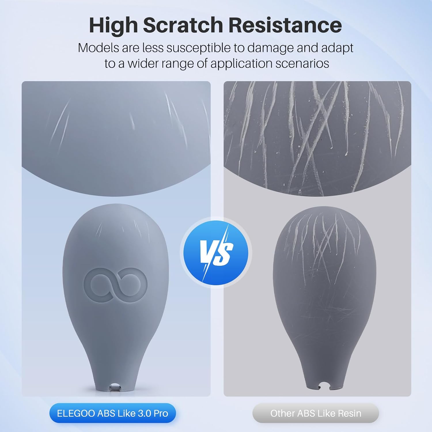 ELEGOO ABS-Like Resin 3.0 Pro, 3D Printer Resin Grey 1000G | Low Viscosity and High Precision, 405nm Rapid UV-Curing