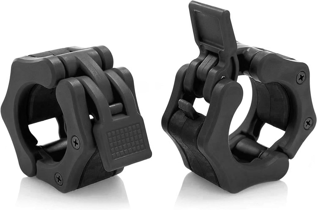 USA Made Olympic Barbell Collar 2 inch Quick Release Pair of Locking 2" Pro Weight Bar Plate Locks Clamp Clips for