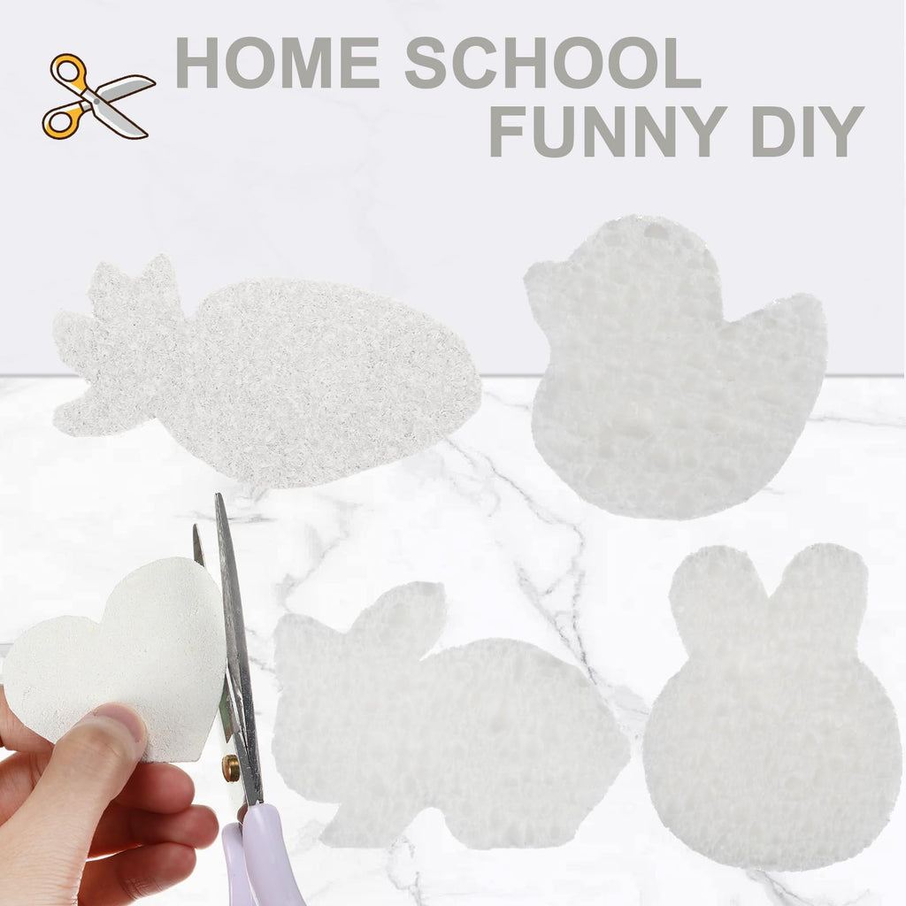100 Pcs Sponges Bulk Sponges Kitchen Compressed Sponge, White