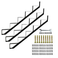 5 Step Metal Stair Step Steel Riser Stringers for 34.7" Height Deck, 3Packs