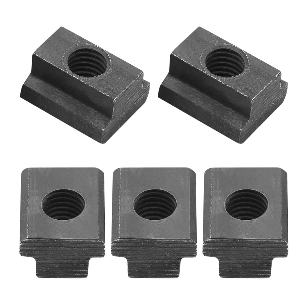 M10 T-Slot Nut, Black Oxide Finish, 5 PCS, 3/8 Threads