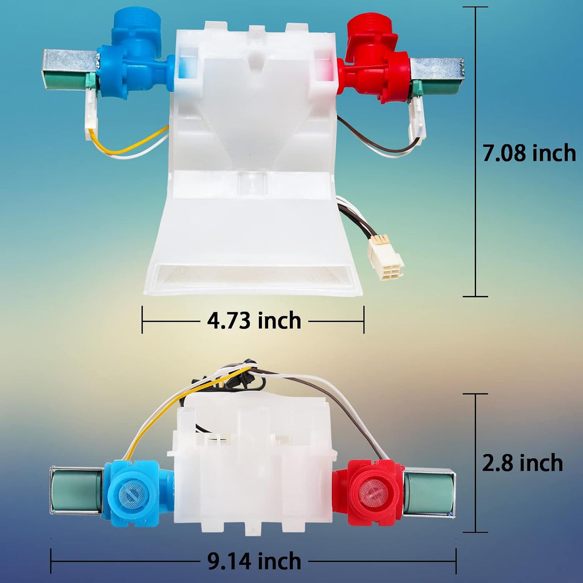 W10144820 Washer Water Inlet Valve Washing Machine Replacement WPW10144820