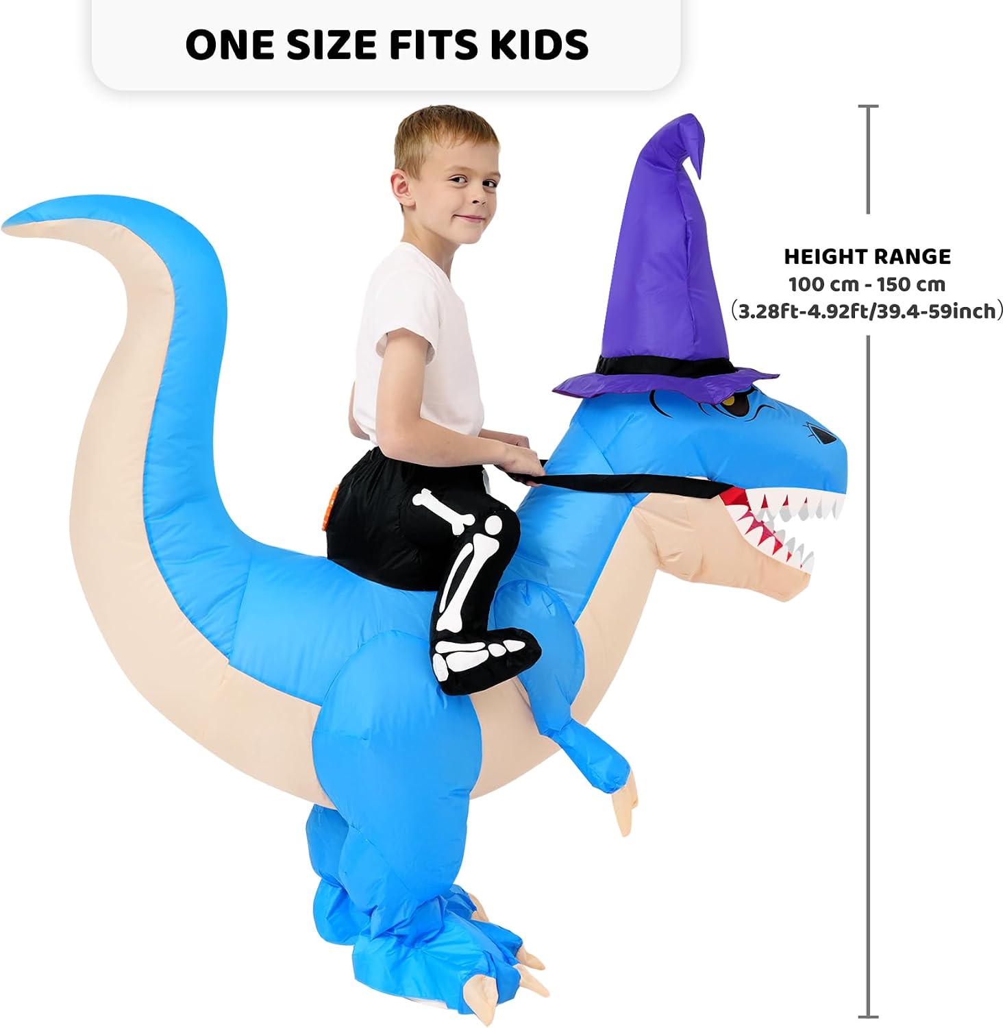 Dinosaur Costume Kids Inflatable Dinosaur Halloween Costume for Boys Girls Funny Blow Up Costume for Halloween Party