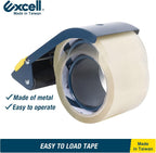 3" Wide Handheld Tape Dispenser with Durable Metal Construction, Perfect for Packaging, Shipping, Transportation