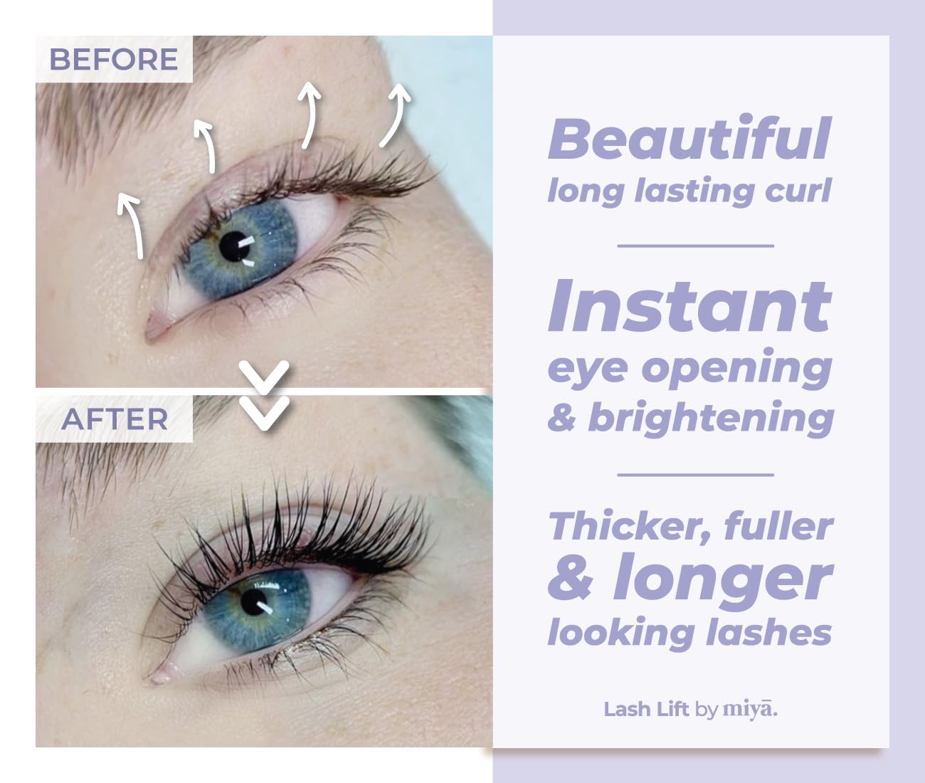 2 in 1 Lash Lift & Brow Lamination Kit | Instant Fuller Eyebrows, Eyelashes | Salon Result lasts 8 weeks |