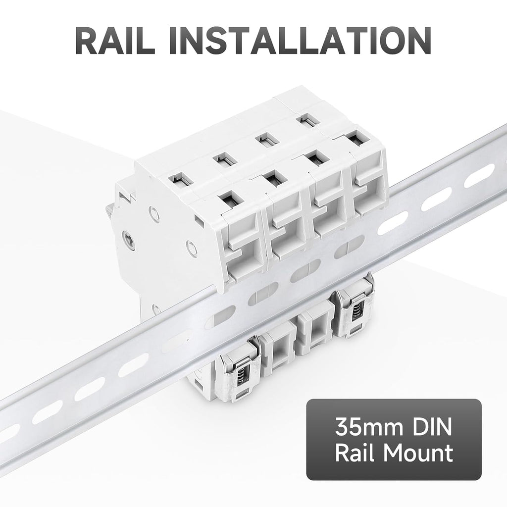 GEYA Manual Transfer Switch Dual Power for Grid & Generator Manual Conversion Isolation Switch DIN Rail Mount(2P-63A-240V)