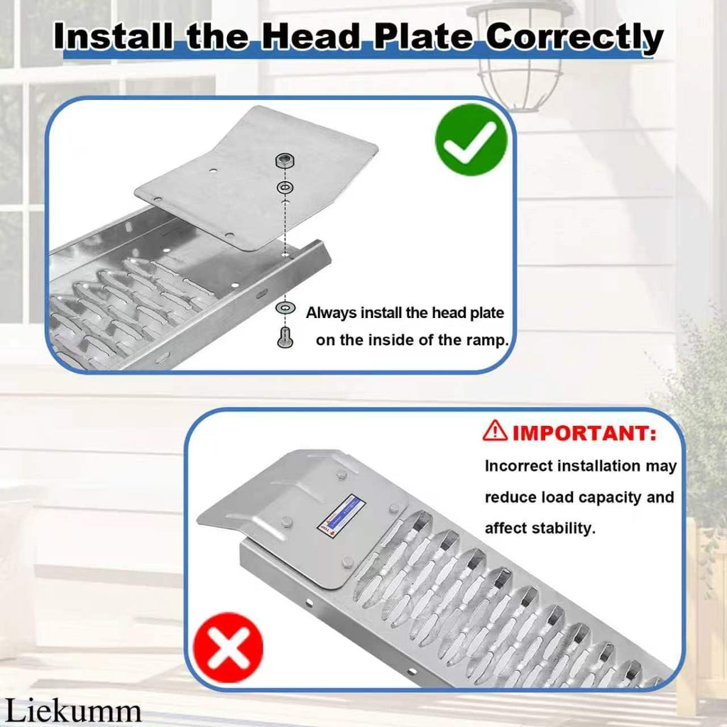 83" ATV Ramps 2-Pack, 1000 lbs Loading Ramps for Pickup Trucks | Foldable Design, No Assembly Required, Anti-Slip