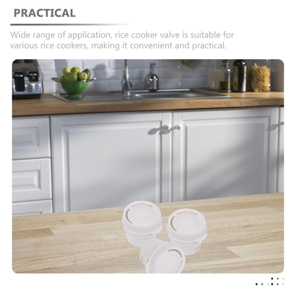 Rice Cooker Steam Valve Replacement, 53mm Plastic Vent, White