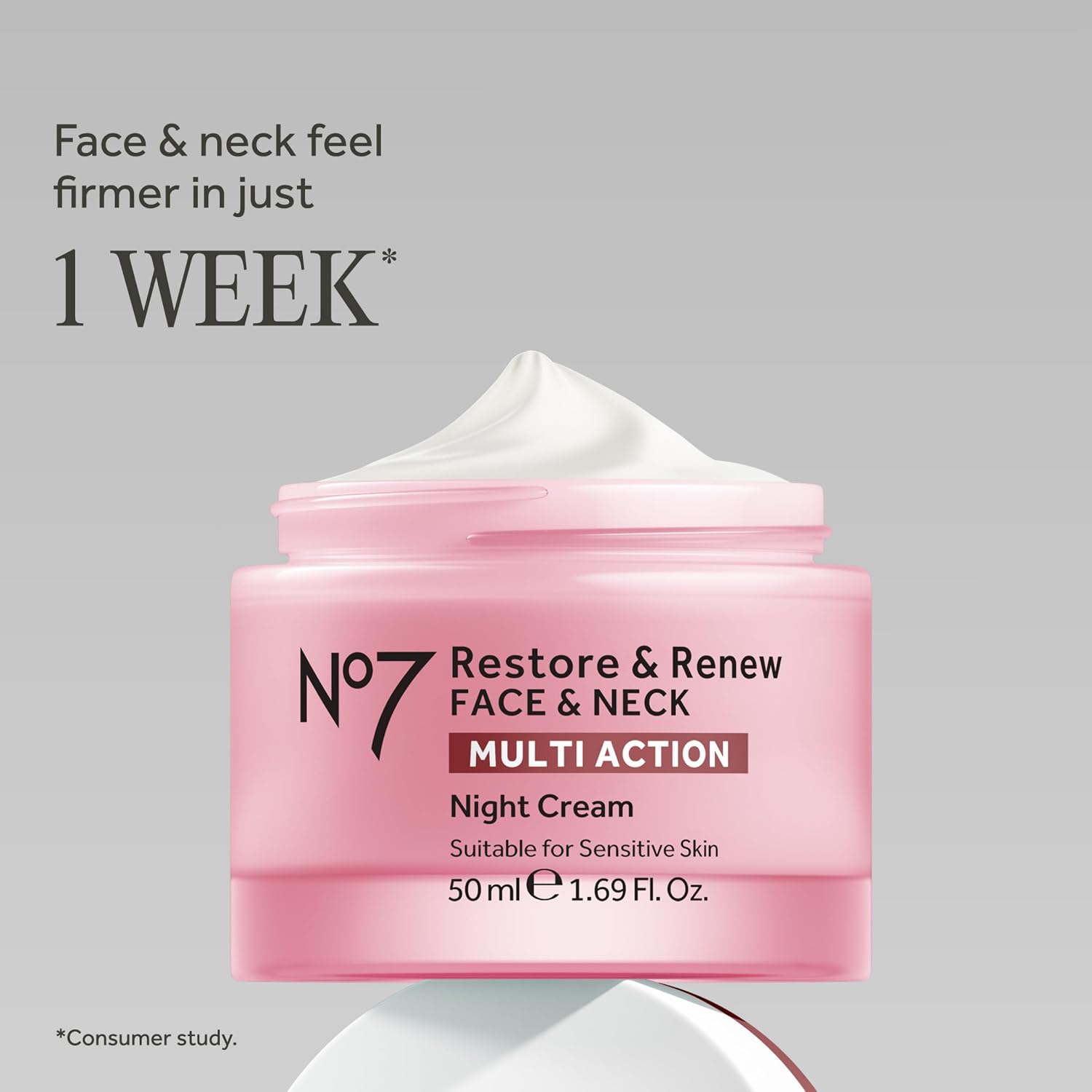 Restore & Renew Multi Action Night Cream for Face & Neck - Nighttime Face Moisturizer with Collagen Peptides - Anti