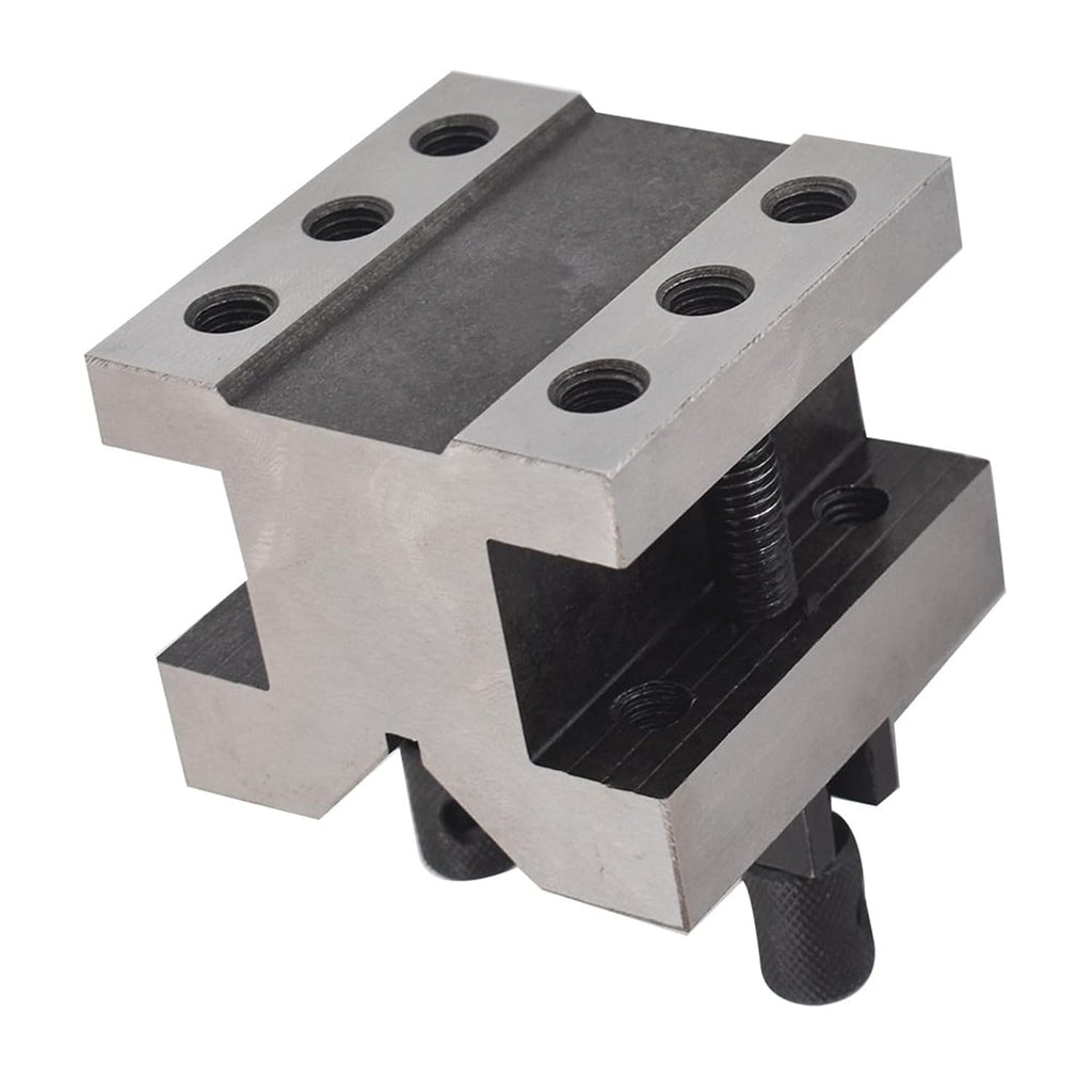 2-3/8 x 2-3/8 x 2 V Block with Clamp Set, 90 Degree Hardened Steel