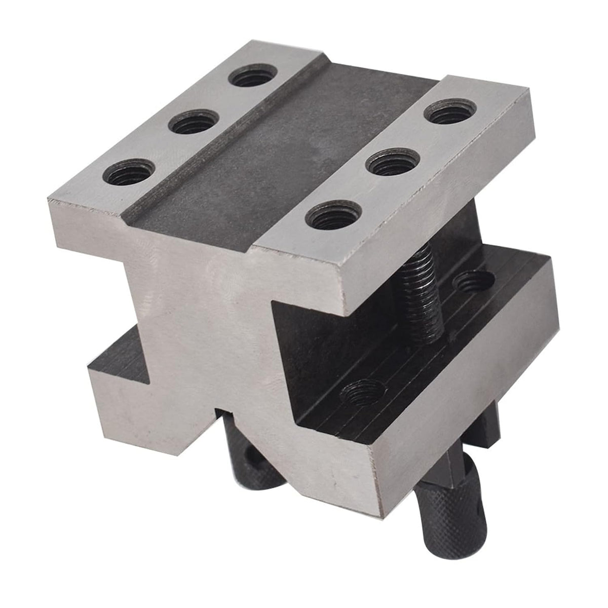 2-3/8 x 2-3/8 x 2 V Block with Clamp Set, 90 Degree Hardened Steel