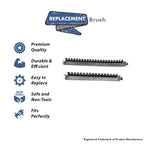 Replacement Part For Eureka Vacuum Cleaner Brush 12 Inch VGI Pair Black Strip # compare to part 52140