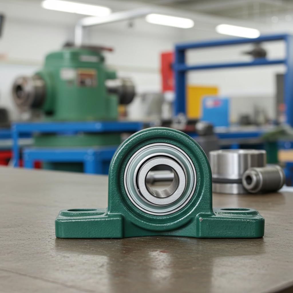 UCP208-24 Solid Base Pillow Block Bearing, 1-1/2" ID
