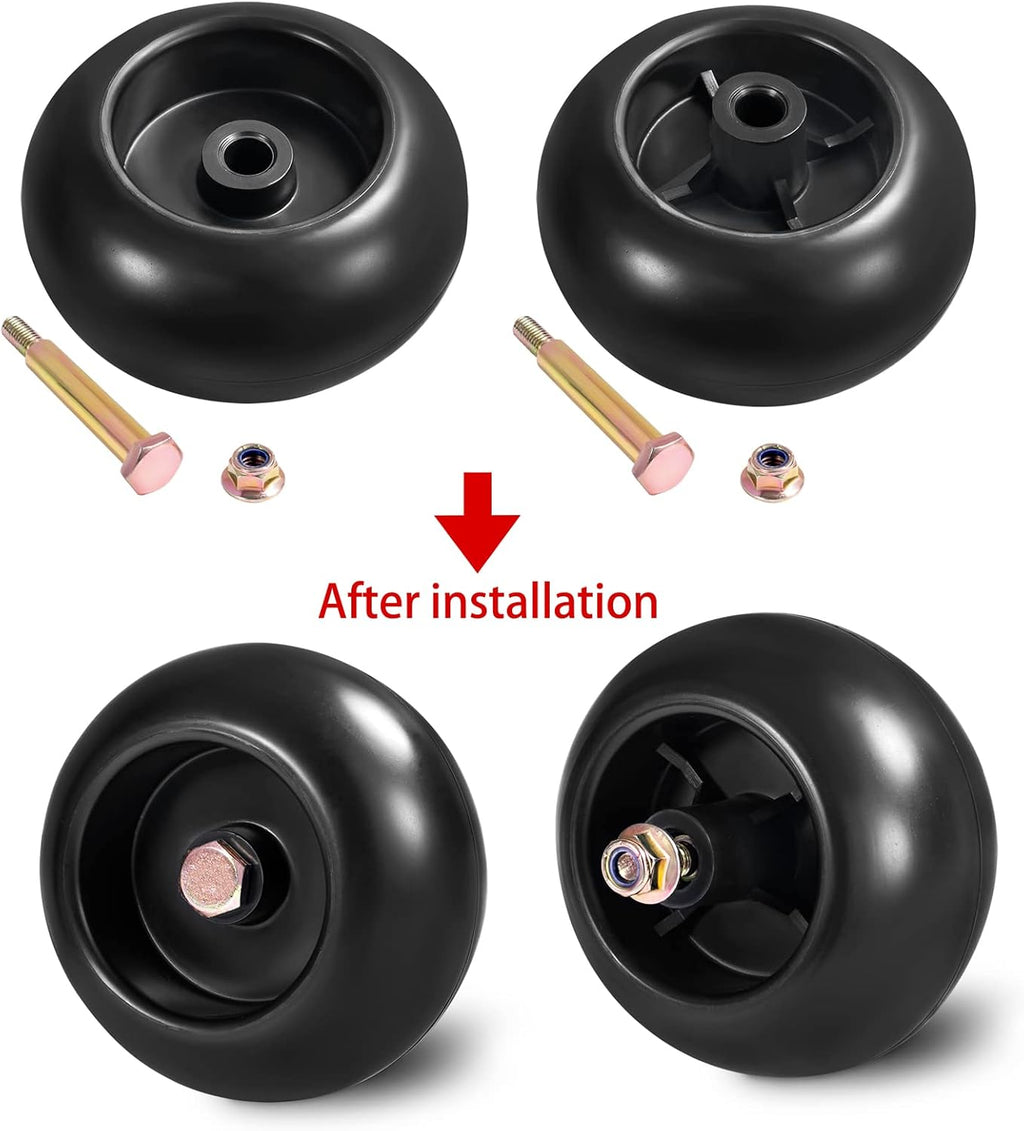 Parts Camp 4 Pack 753-04856A 734-04039 734-3058 Mower Deck Wheels