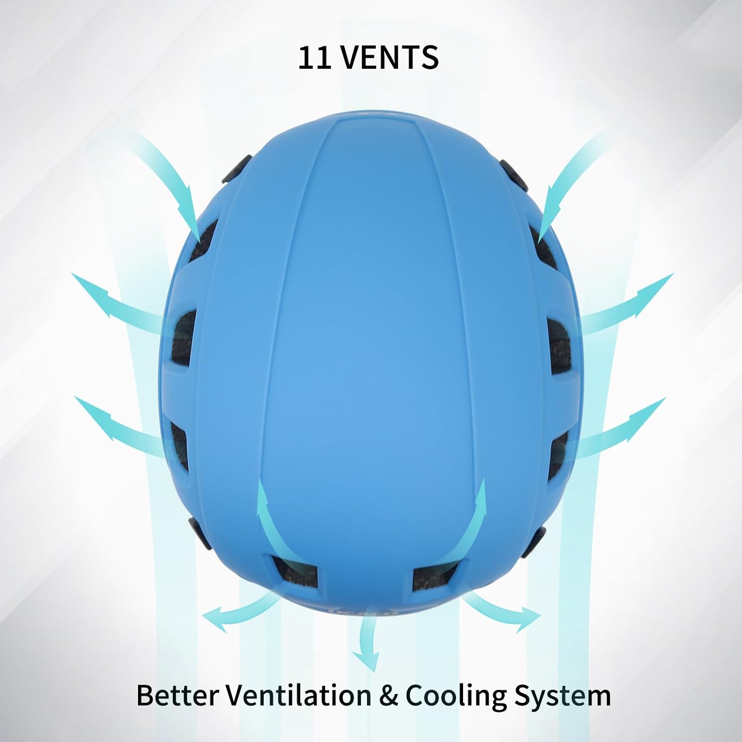 Climbing Helmet EN 12492 Certified Half Dome Helmet Ultralight Design with 11 Ventilation Ports & Headlamp Clips for