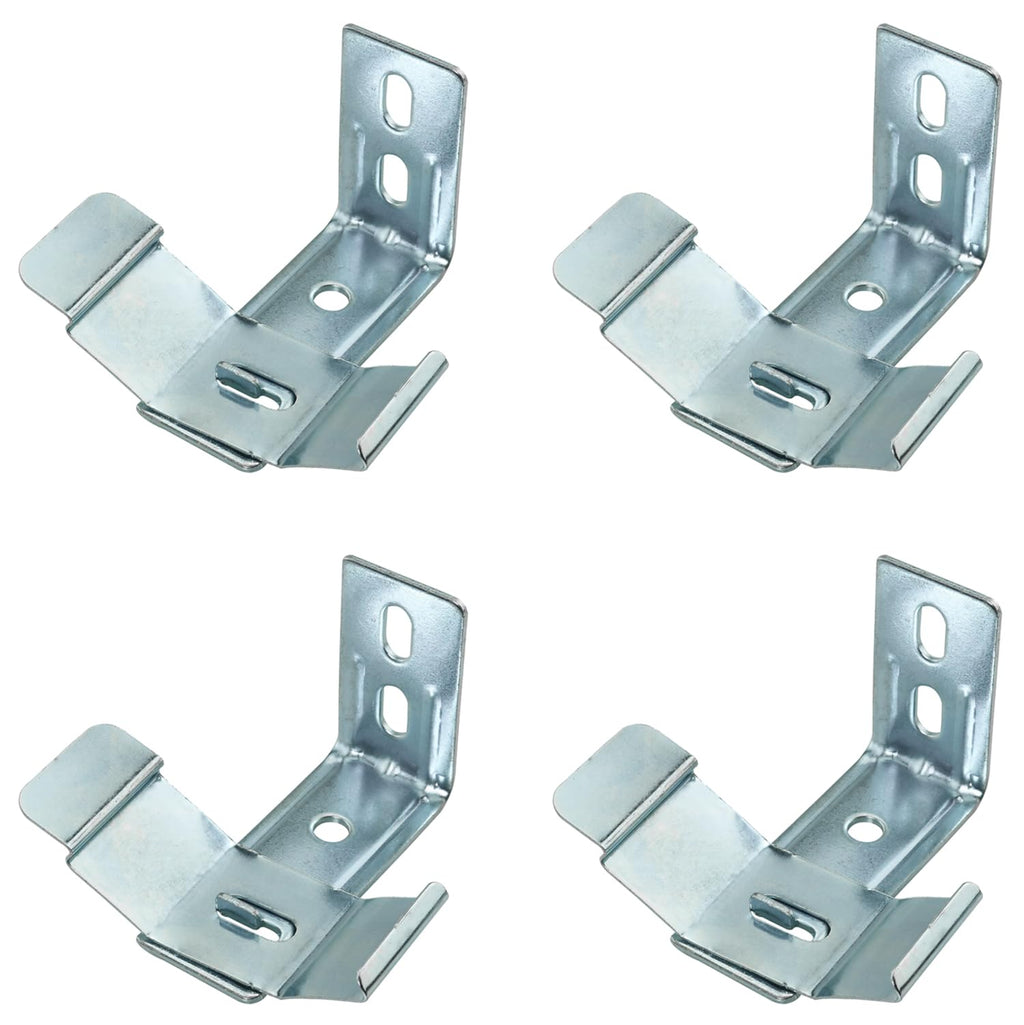 4Sets Vertical Blinds L-Shaped Brackets Vertical Blinds Mounting Bracket, Clip Blind Extension Frame