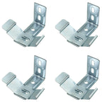 4Sets Vertical Blinds L-Shaped Brackets Vertical Blinds Mounting Bracket, Clip Blind Extension Frame