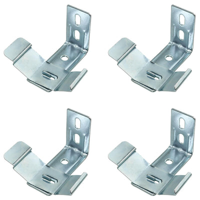 4Sets Vertical Blinds L-Shaped Brackets Vertical Blinds Mounting Bracket, Clip Blind Extension Frame