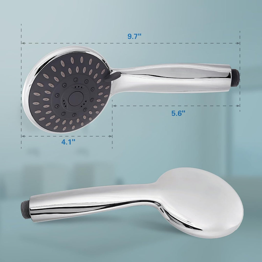 Filtered Shower Head with Handheld, High Pressure 5 Spray Mode Showerhead with Hose Bracket Filter for Hard Water
